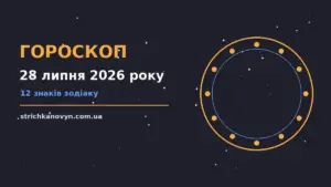 Зоряне небо над містом у вечірніх вогнях, символ гороскопу на 28 липня 2026 року