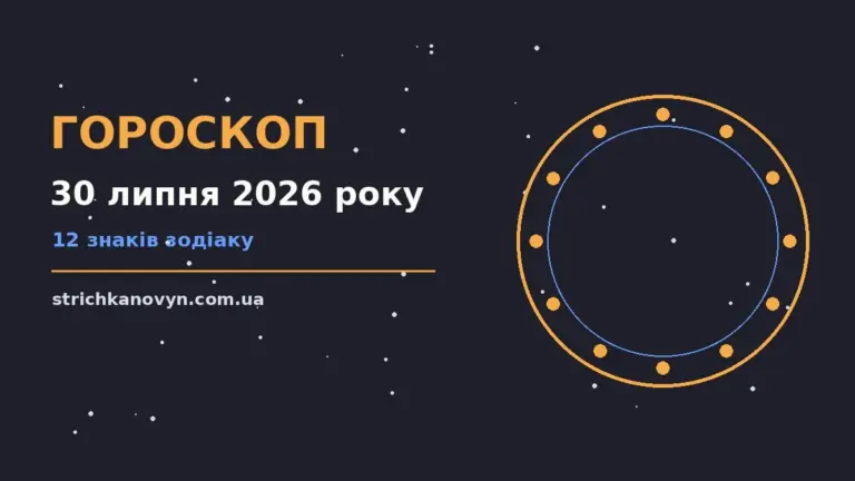 Гороскоп на 30 липня 2026 року: можливості цього дня про шанси та застереження