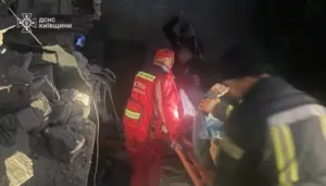 Наслідки руйнування двоповерхового приватного будинку в селі Скибин Броварського району Київської області