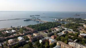 Яндекс замаскував ракетну батарею біля Кронштадта зображенням лісу на супутникових картах