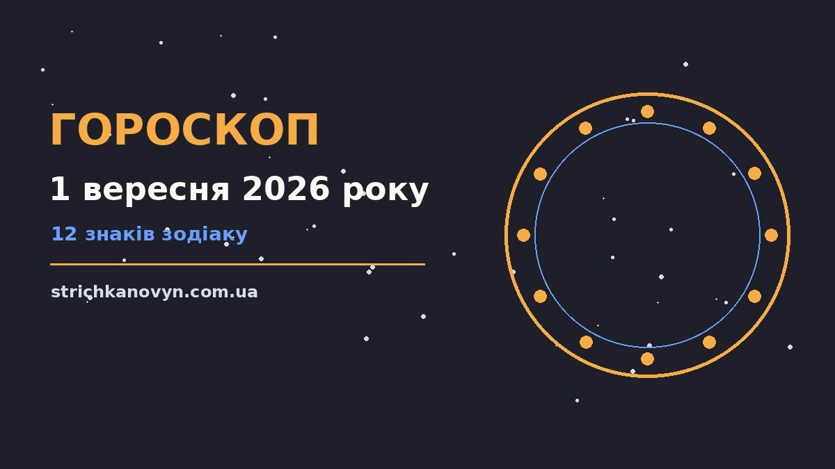 Гороскоп на 1 вересня 2026 року, планувальний блокнот, свічка і зоряне небо