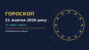 Гороскоп на 21 жовтня 2026 року: зоряна мапа на столі, блокнот і чашка кави для планування дня