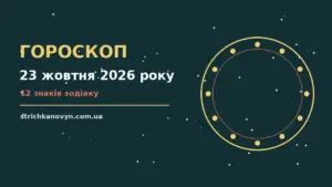 Гороскоп на 23 жовтня 2026 року: можливості цього дня про шанси та застереження