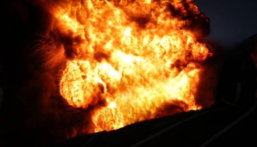 Пожежа в районі Новолипецького металургійного комбінату та загоряння поблизу аеродрому в Липецьку